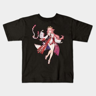 Yaemiko hoyoverse genshinnimpact mihoyo Kids T-Shirt